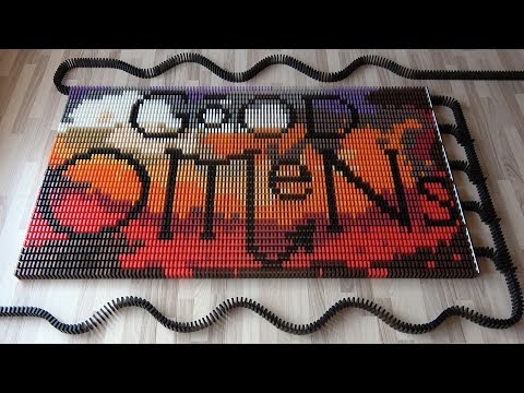 GOOD OMENS in 35,000 dominoes