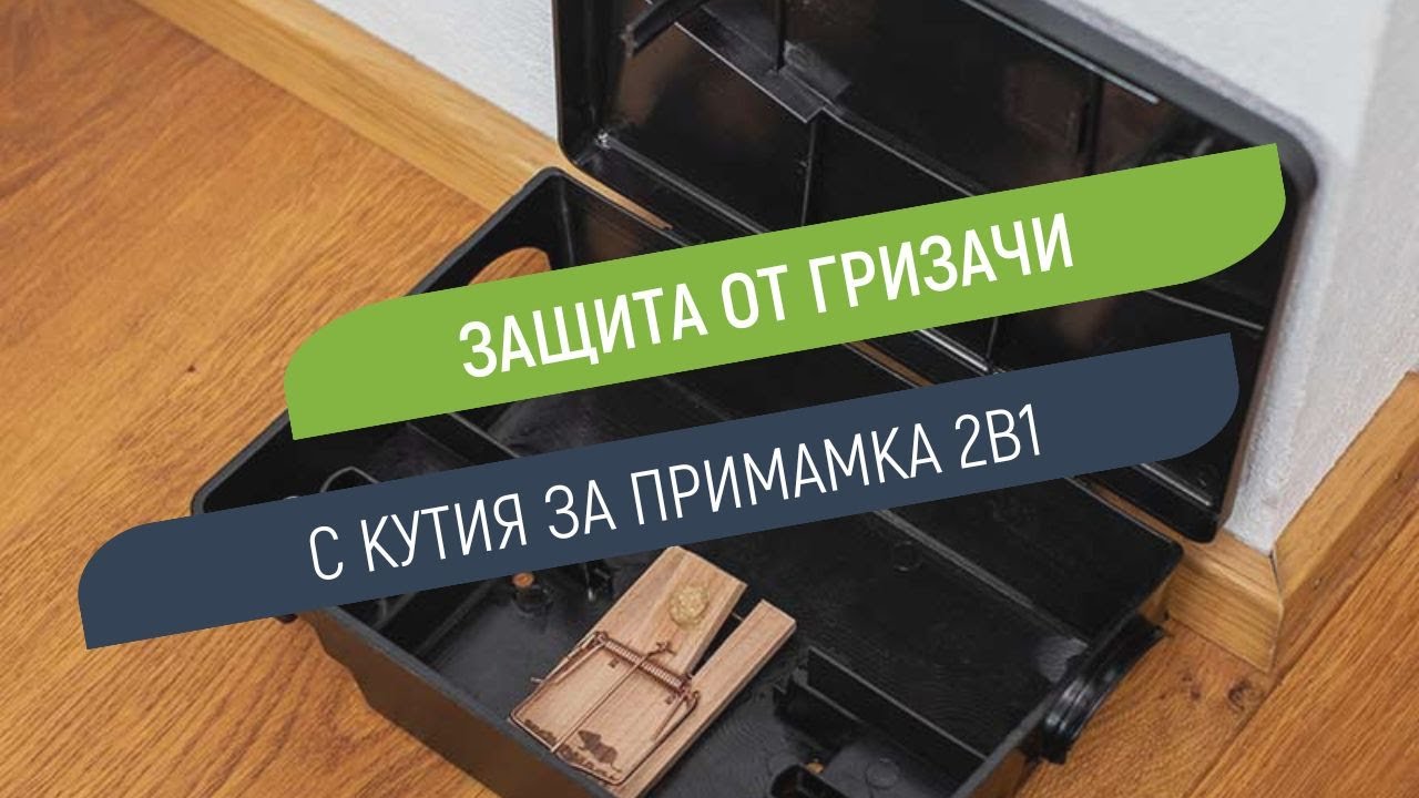 Кутия 2 в 1 за примамка на мишки и плъхове