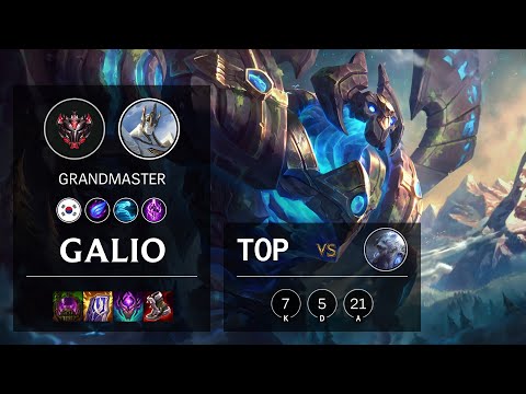 Galio Top vs Volibear - KR Grandmaster Patch 11.8