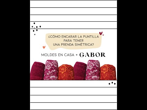 ✨¿CÓMO ENCARAR LA PUNTILLA PARA TENER UNA PRENDA SIMÉTRICA✨