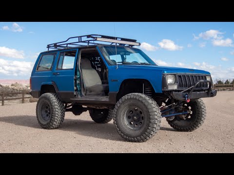 1996 Jeep Cherokee XJ 4 5 inch lift, 33 inch tires