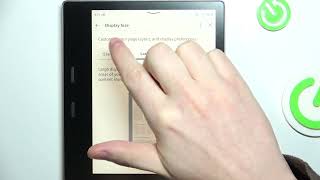 How to Display Size on AMAZON Kindle Oasis - Customize Page Layout