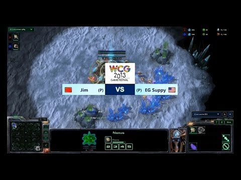 [WCG2013] G.F StarcraftII (SET1) Jim vs EG Suppy -English ver.