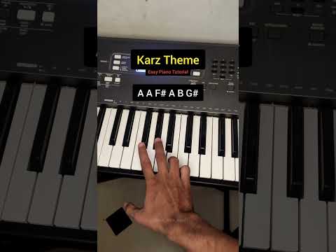 Karz Tune Piano Notes & Tutorial #karztheme #trendingmusic #pianotutorial