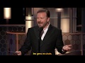Ricky Gervais met le feu à Hollywood, juste avant la fin du monde