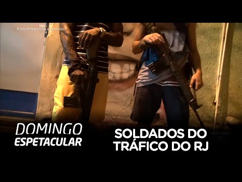 ‘Soldados do tráfico’ do RJ falam com exclusividade ao Domingo Espetacular