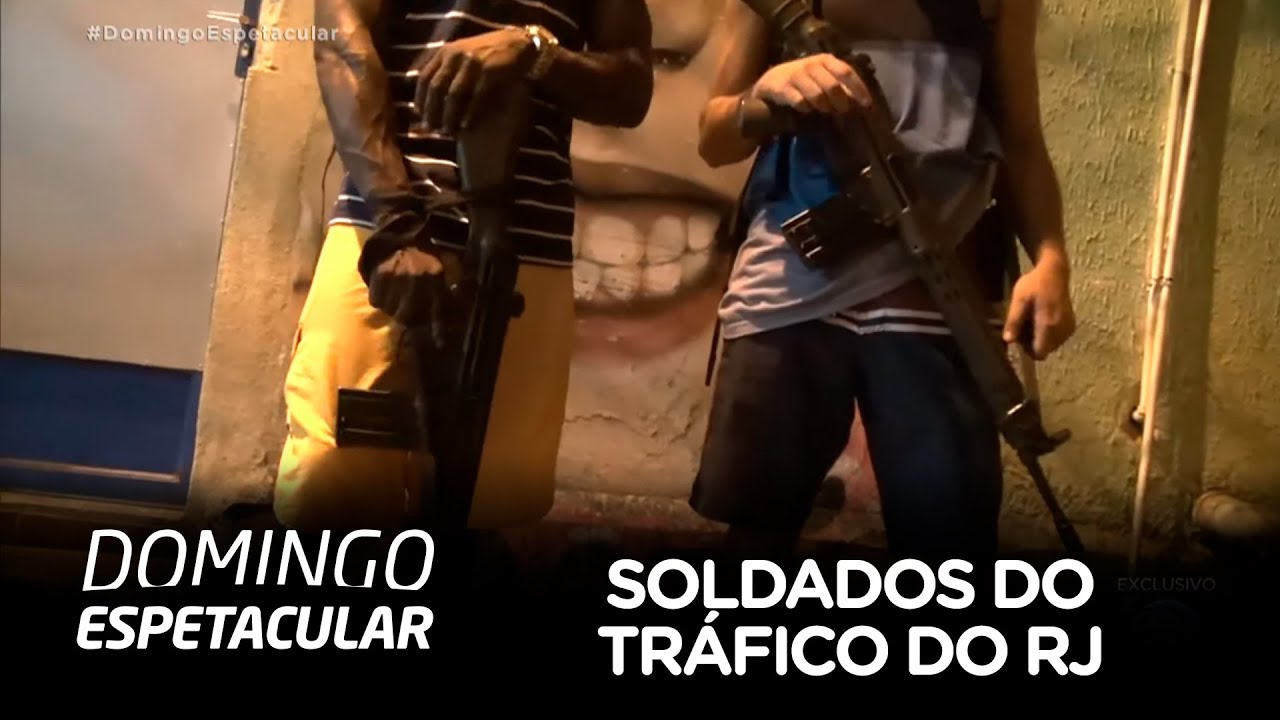 ‘Soldados do tráfico’ do RJ falam com exclusividade ao Domingo Espetacular