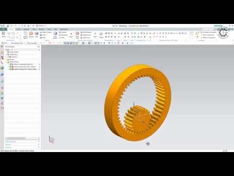 Siemens PLM NX GC Toolkit - Internal Straight Gear Modeling