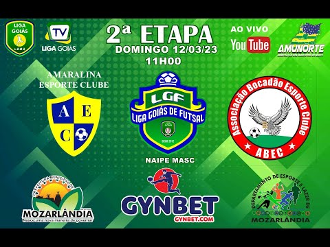 LIGA GOIÁS DE FUTSAL GYNBET.COM - AMARALINA EC X BOCADÃO EC – UNIÃO