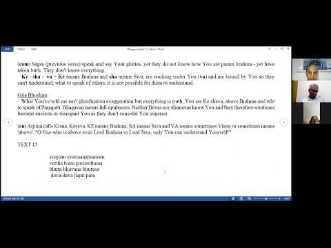 Session 10 - BG Module 2 - HG Ananta Gopa Pr : Bhakti Shastri : Gachibowli Satsang Group