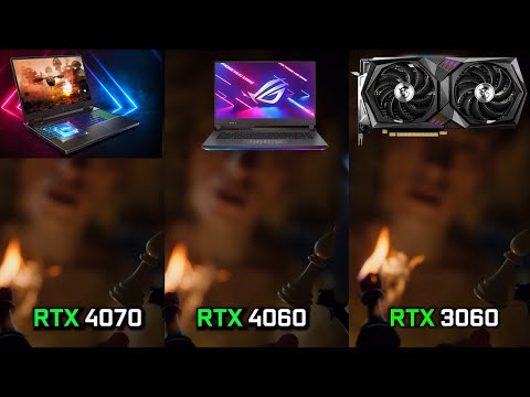 RTX 3060 Desktop vs RTX 4060 Laptop vs RTX 4070 Laptop - Performance test 1440p