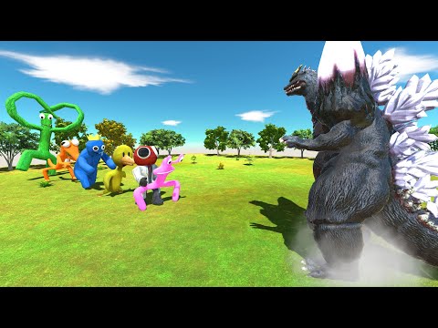 Space Godzilla vs X6 Rainbow Friends - Animal Revolt Battle Simulator