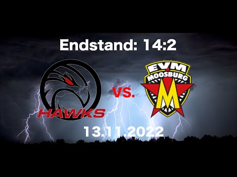 ESC Hassfurt HAWKS vs. EV Moosburg - Hauptrunde 2022/2023 - Endstand 14:2 13.11.22 + Showeinlage