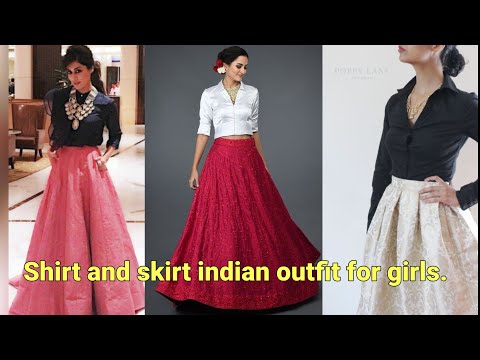 Shirt and Skirt Indian outfit for girls.