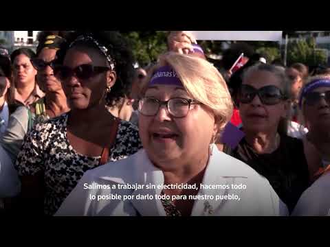 Mujeres protestan en La Habana contra el embargo de EEUU | #Reuters