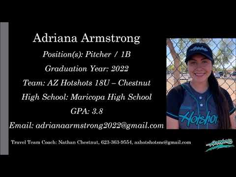 Adriana Armstrong Softball Skills Video - 2022 Pitcher