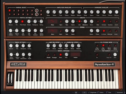 Arturia V Collection //  Synclavier V // Bass Presets Demo // No Talk Gear Review