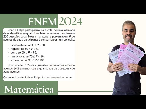ENEM 2024 - João and Felipe participated in a math marathon at school in which, during a