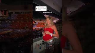 His first concert is the eras tour??? Iconic ily Taylor Swift #pregnancy #erastour #taylorswift