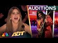 10 Year Old Guitarist Maya Neelakantan Performs Last Resort Auditions AGT 2024