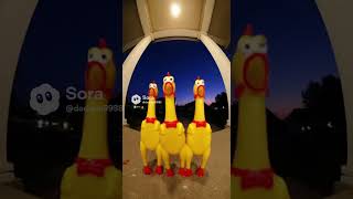 3chicken   #sora2 #aivideo #shorts
