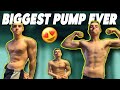 *Getting a JUICY PUMP* | Flexing Gains | 17 Year Old Bodybuilder Aaron Jav