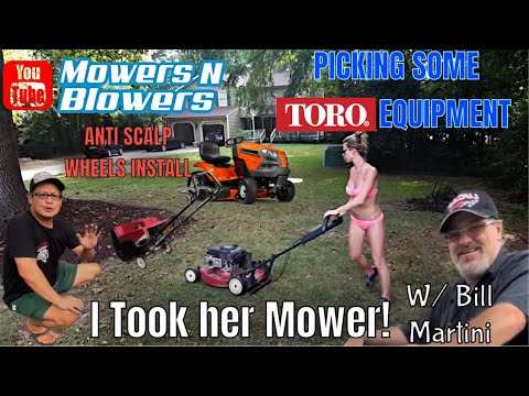 PICKING & FIXING BIKINI GIRL’S TORO GTS 6HP BRIGGS QUANTUM RECYCLER SNOWBLOWER & GAMER ROCKER CHAIR
