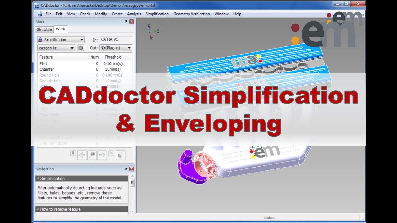 CADdoctor Simplification & Enveloping