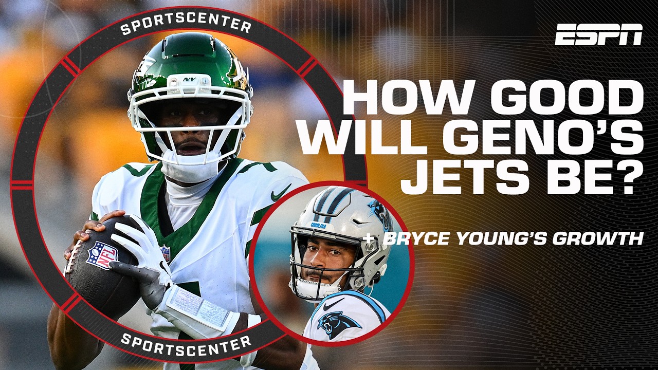 Is Geno Smith the answer for the Jets at QB? + Bryce Young's 2026 expectations 🏈 | SportsCenter