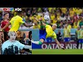 xQc reacts to Richarlison insane goal for Brazil