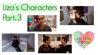 Liza's characters in David Dobriks vlogs Part 3