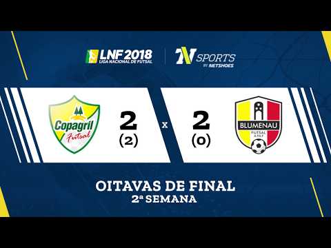 LNF2018 - Copagril 2(2)x(0)2 Blumenau - Gols - Oitavas - Volta