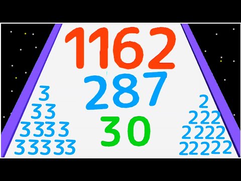Merge Digit Number run Shooter - number lore run - Gameplay Walkthrough Max Levels (1-25)