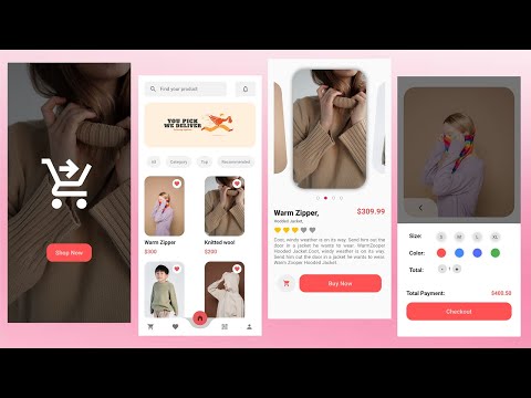 Online Shopping App UI Design In Flutter - Flutter UI Design
