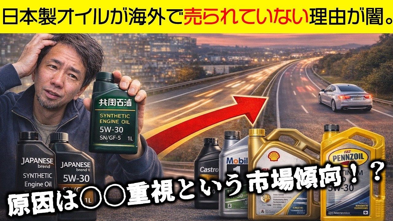 日本のオイルが海外で売っていない本当の理由とは？【エンジンオイルの闇】