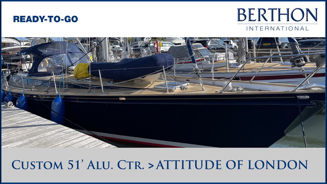 Custom 51ft Aluminium Cutter “ATTITUDE OF LONDON” Yacht for Sale