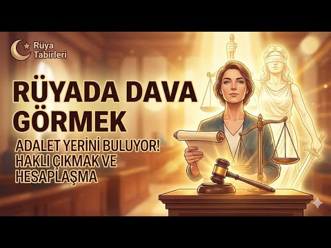 ⚖️ Rüyada Dava Görmek (Adalet Yerini Buluyor! Haklı Çıkmak ve Hesaplaşma)