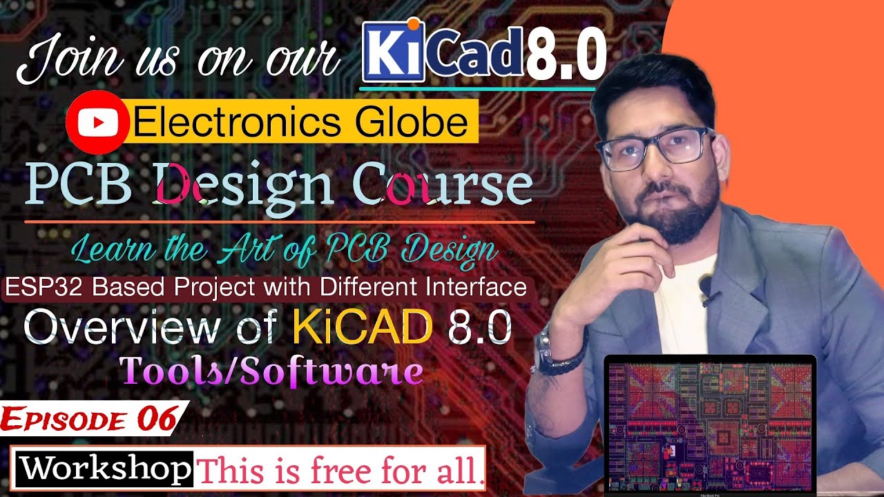 Getting Started with KiCAD 8 || Introduction of KiCAD PCB Design Tools | ESP32 MCU Project #pcb