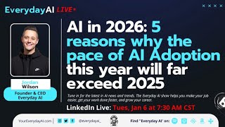 AI in 2026: 7 reasons why the pace of AI this year will far exceed 2025.