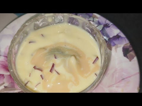 ghar par rakha ingredient say ban kar ready hona wala -- Gulab jamun fruit custard