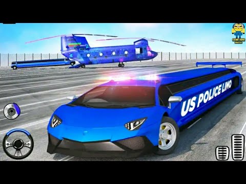 Us Police Limo Transport Aeroplane Transport Game #GameZoneULTIMATE