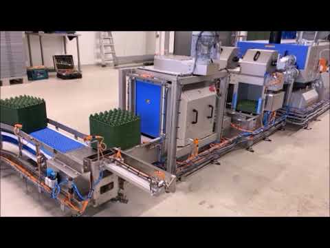 Egg tray washer for very dirty trays by Triplelima