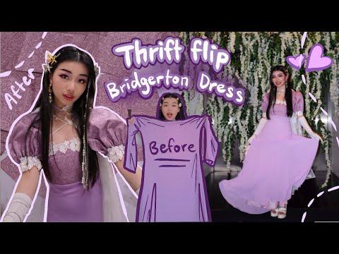 Thrift-flip: DIY bridgerton inspired ball dress | ft. NZ Regency ball Vlog