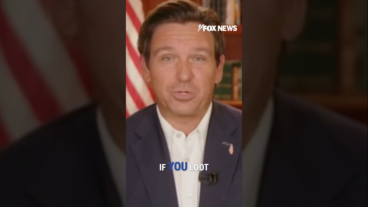 DeSantis warns anti-ICE rioters: If you do this in Florida, you’re going to jail #shorts #california