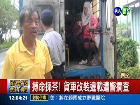 1車擠20人! 採茶車違載罰不怕