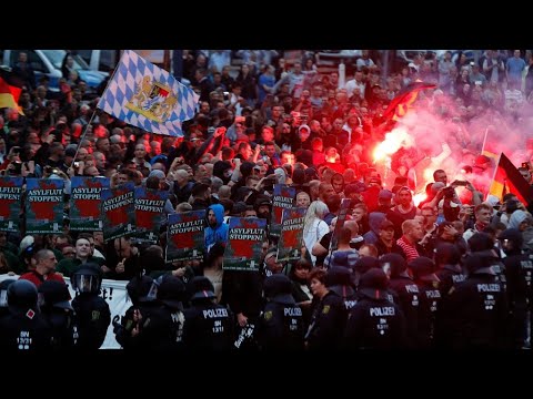 German far-right protesters clash with leftists after fatal stabbing