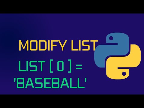 How To Modify List Elements In Python