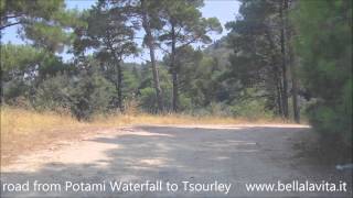 preview picture of video 'samos 2013 road from Potami waterfall to Tsourley'