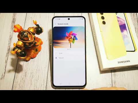 SAMSUNG GALAXY A55: How to set Vivid screen color mode | Quick Guide
