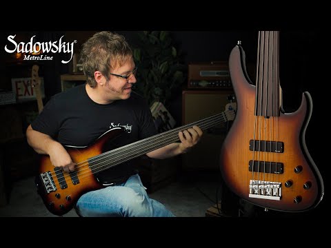 Sadowsky MetroLine 24-"Fret" Modern Soap Bar Fretless Bass (w. Lars Lehmann)